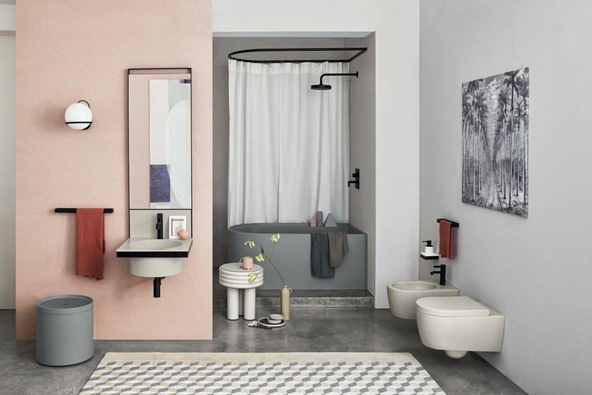 Tendance salle de bains contemporaine avec la vasque suspendue_Cielo