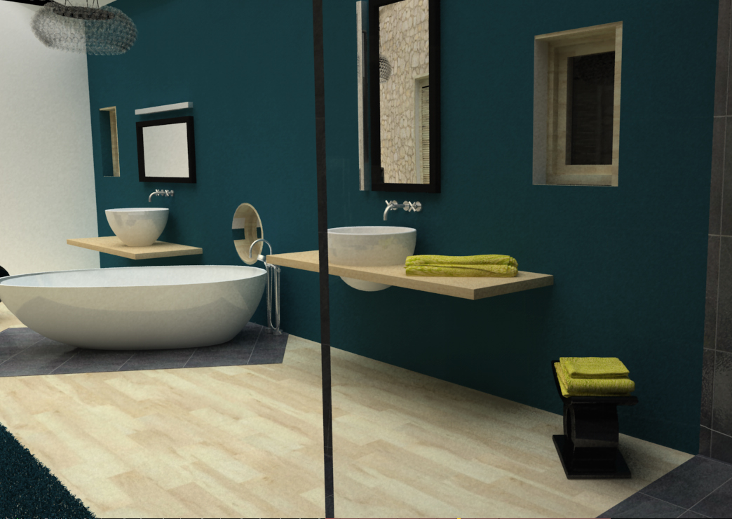 Création d'une salle de bains parentale