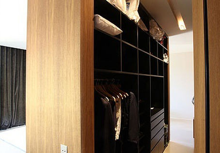 Aménagement d'une chambre avec dressing + SDB en appart-hôtel à Marseille
