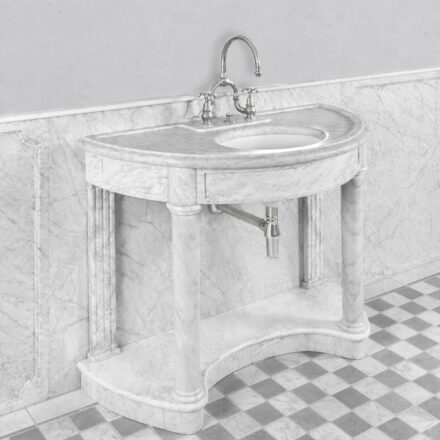 Marble floor covering