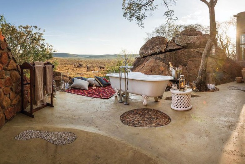 Inspiration : Une salle de bains en extérieur