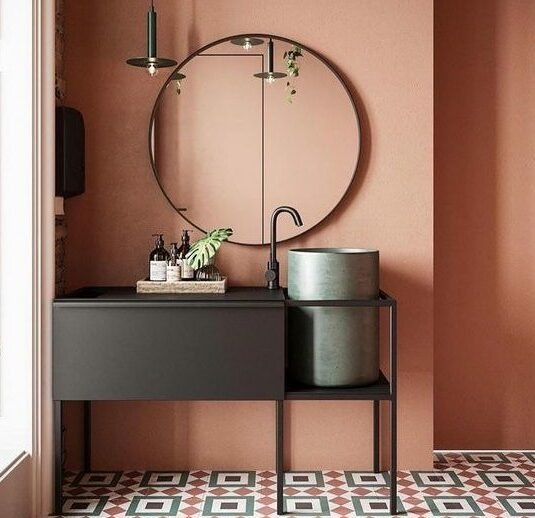 Tendances : Une salle de bains Terracotta_Inspiration Pinterest