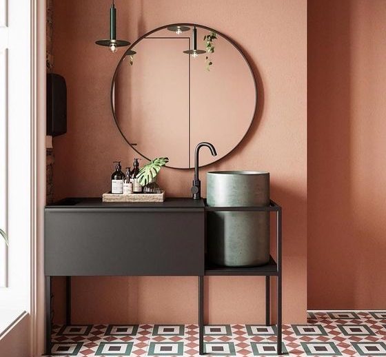 Tendances : Une salle de bains Terracotta_Inspiration Pinterest