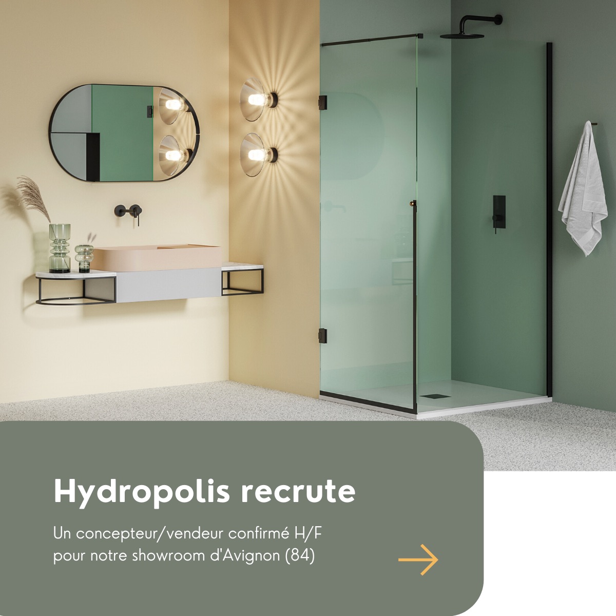 Hydropolis spécialiste de l'aménagement de salles de bains haut de gamme recrute