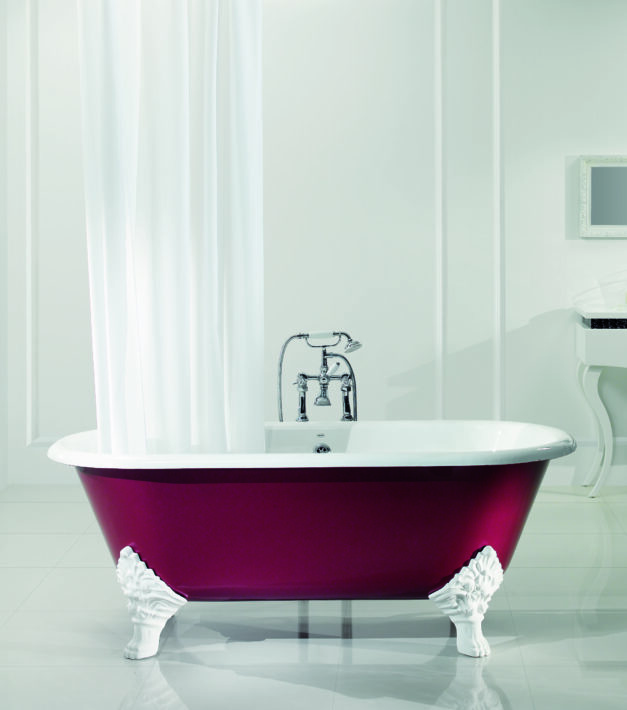 Baignoire en fonte, un style rétro dans la salle de bains