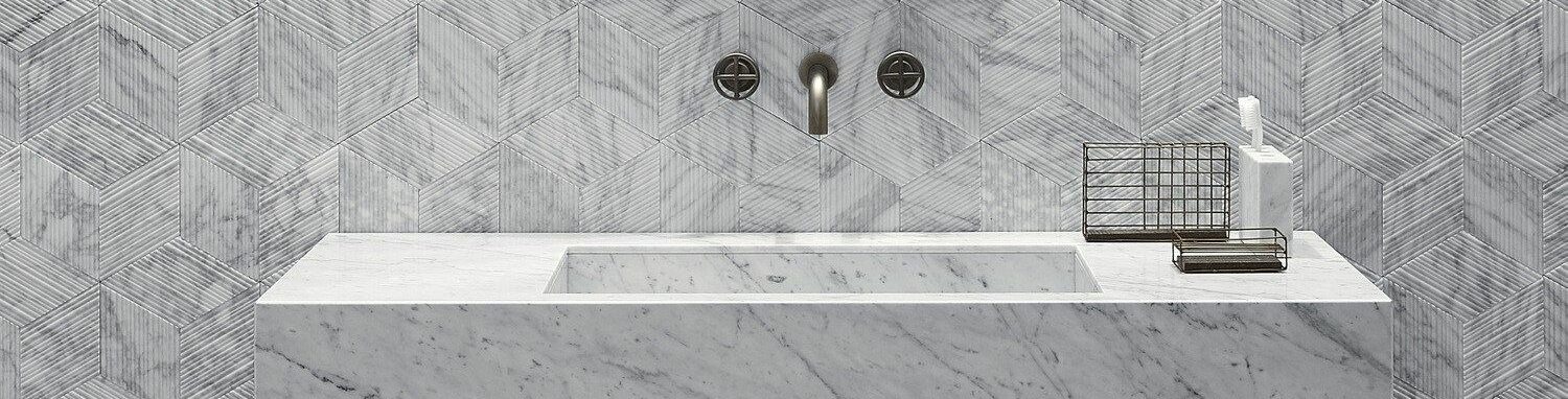 Marble wall covering