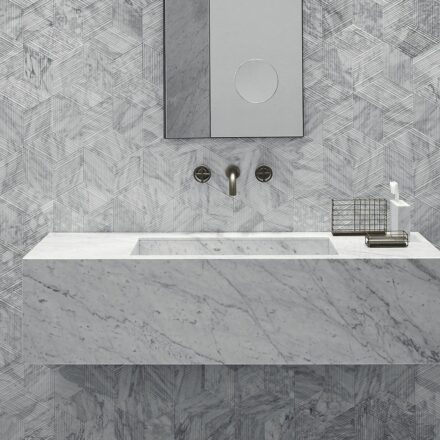 Marble wall covering