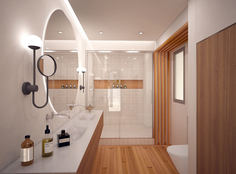 3D Project - Renovation of an en suite bathroom in Provence - Création Hydropolis