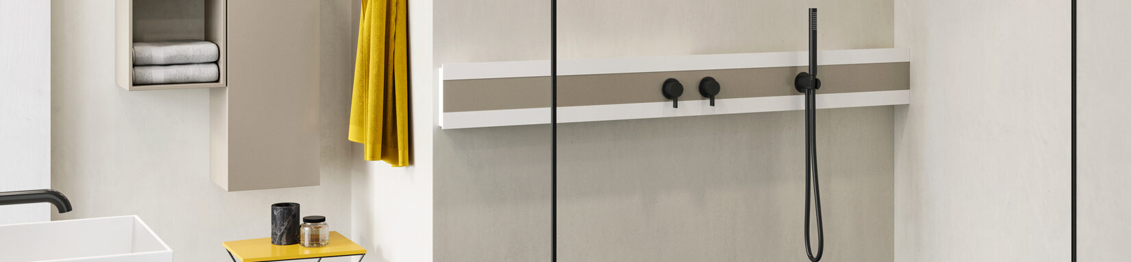 Built-in shower faucets