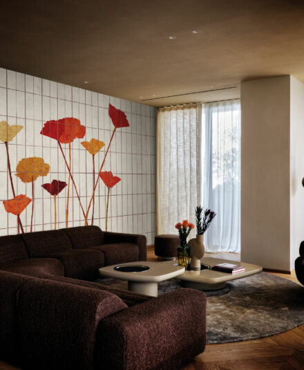 Londonart_Collectionde papier peint haut de gamme et sur mesure pour vos projets de décoration intérieure comme la salle de bains.