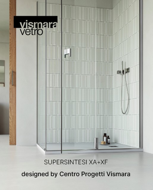 ADA2022 - Cabine de douche en verre avec porte battante SUPERSINTESI XA+XF chez Vismaravetro