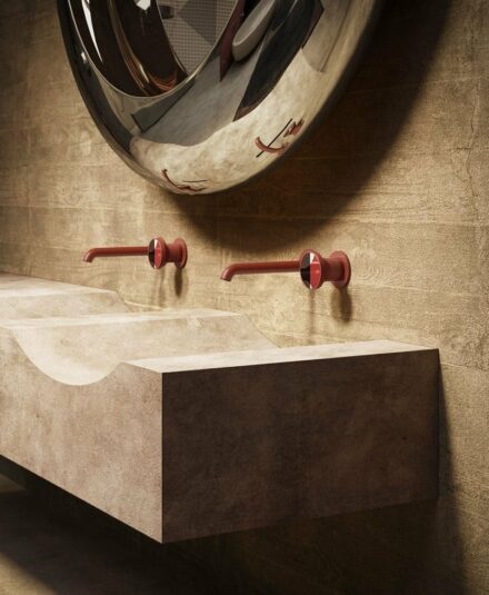 Mitigeur de lavabo mural - collection Origini de chez Gessi