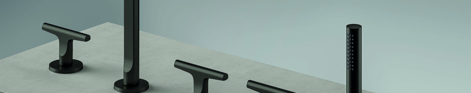 Built-in bath faucets
