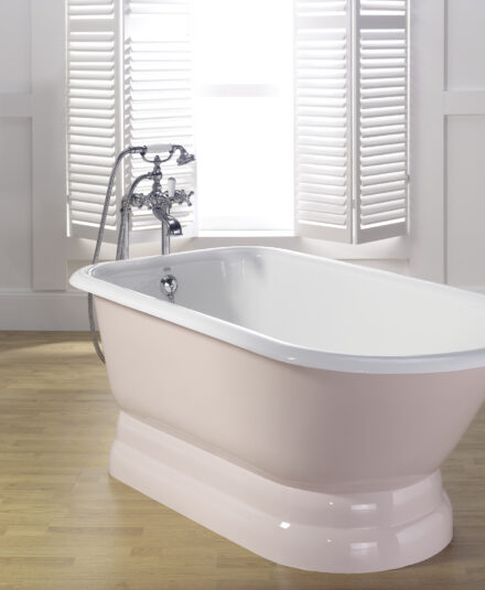 Recor_Baignoire RollTop en fonte sur piedestal