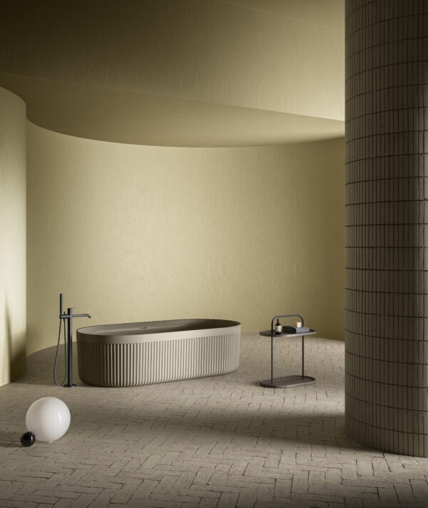 Baignoire freestanding en solid surface - Collection Heritage chez Inbani