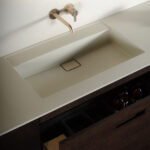 Vasque intégrée rectangulaire en solid surface_Collection Ease_Inbani - Chez Hydropolis