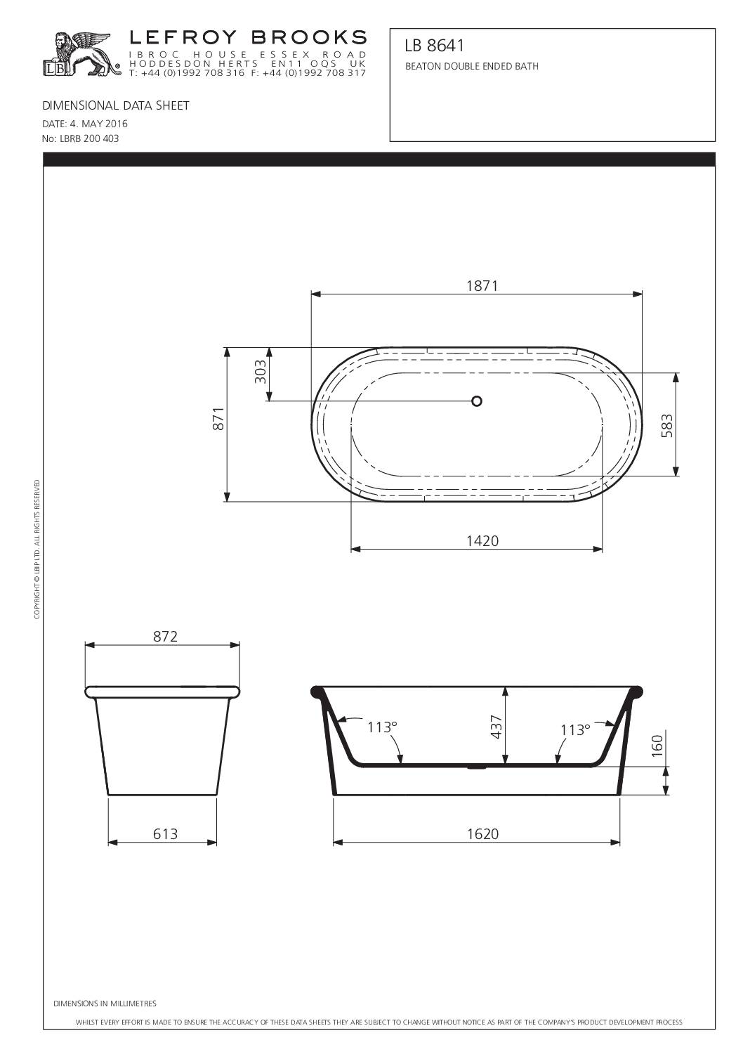 Fiche-technique-Baignoire-LB-8641