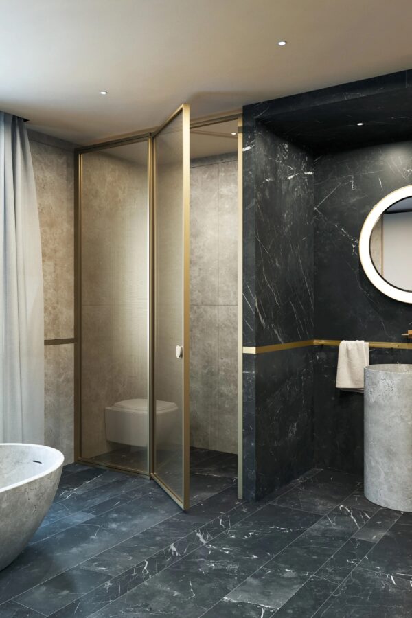 Parois de douche SUITE - Suggestion d'agencement Espace toilettes - VISMARAVETRO