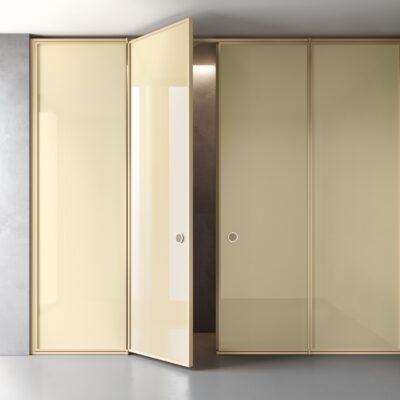 Suite - Paroi de douche - Verre monolithique 10mm Custom - Cadre finition personnalisée - Vismaravetro