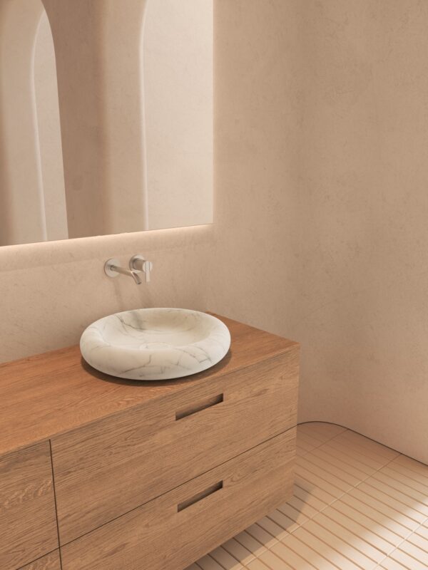 Vasque Ease en marbre de carrare_Inbani
