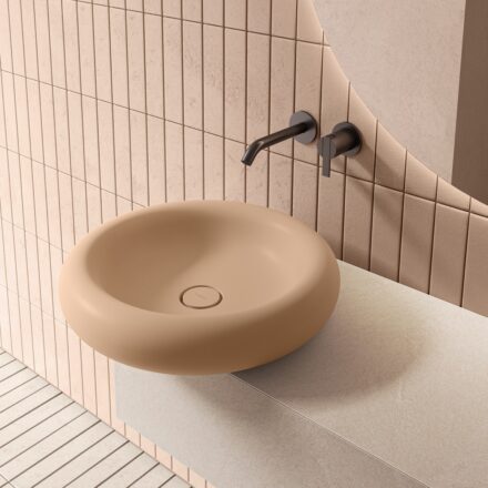 Vasque Ease en solid surface rose_Inbani