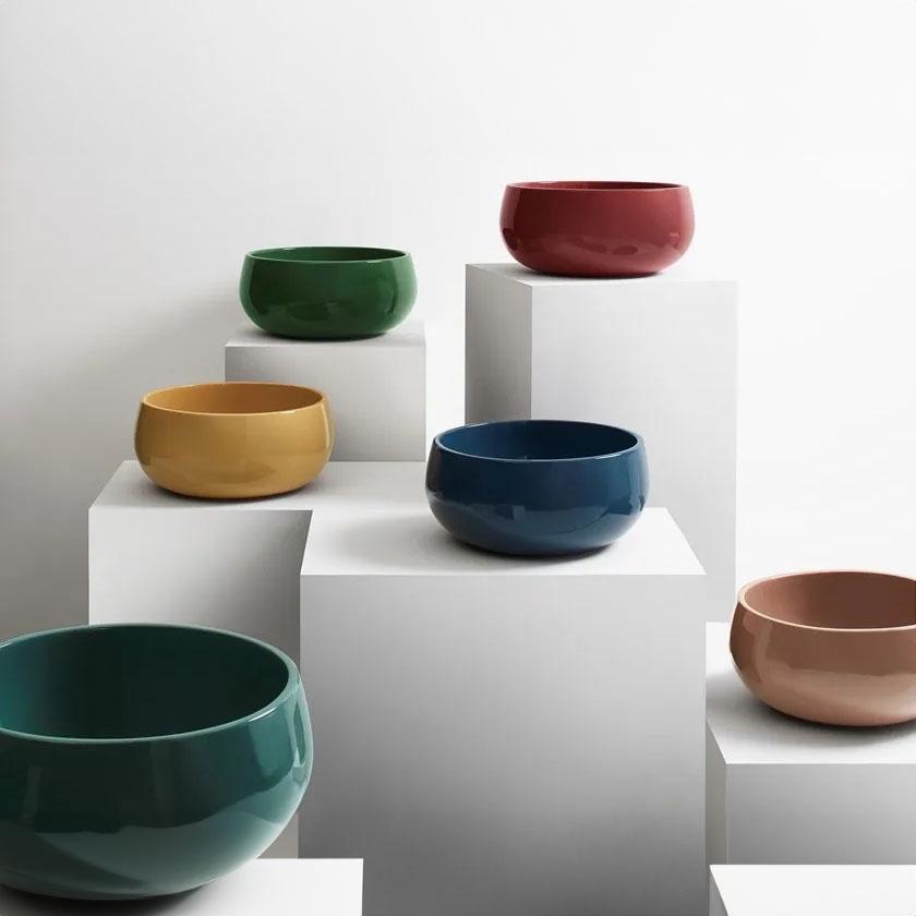 Tino - Collection Le Bacinelle - Ceramica Cielo - Vasque ronde à poser en céramique - Hydropolis
