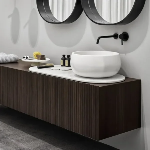 Tino - Collection Le Bacinelle - Ceramica Cielo - Vasque ronde à poser en céramique - Hydropolis