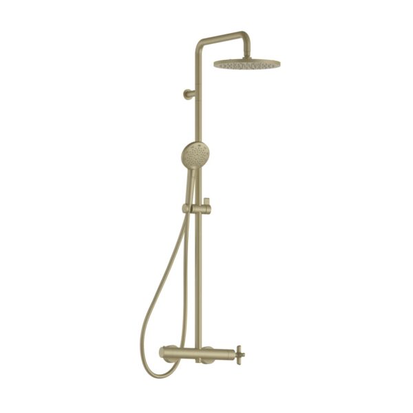 Colonne de douche ICONA CLASSIC_Matt British Gold PVD