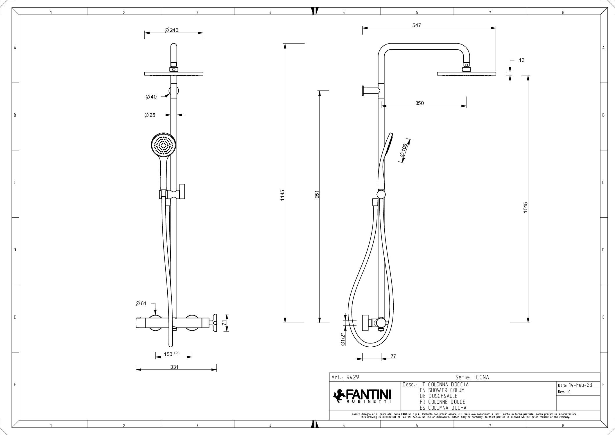 FicheTechnique_Colonnedouche_IconaClassic_Fantini