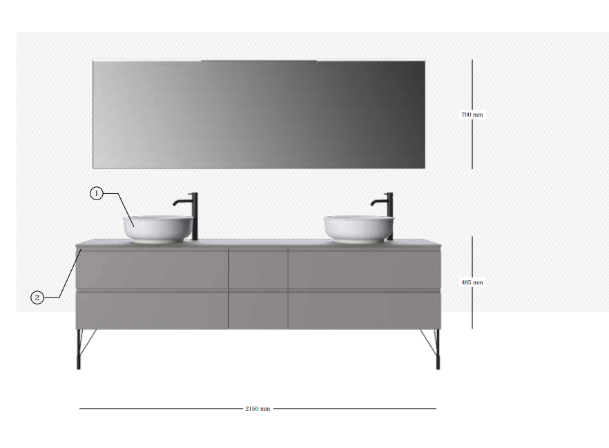 Collection Form - Double washbasin unit diagram_Ideagroup