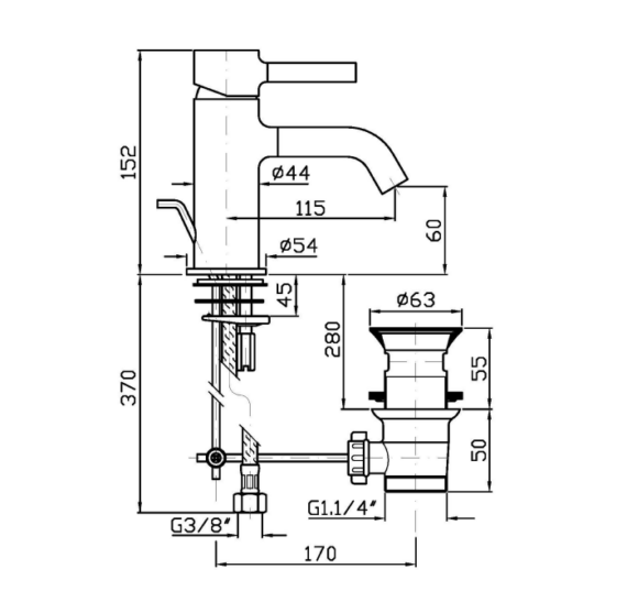Schéma_Technique_Robinet_Collection_Pan_Monotrou