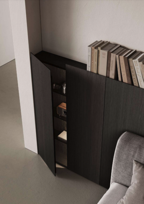 Ideagroup_WALL_Espace_Nuit_Rangement_Invisible_au_sol_façades_bois