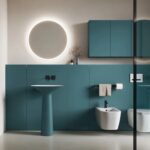 Ideagroup_WALL_Laque_Blu_Rana_Mate_Vasque_Freestanding_Royal_Cristalplant