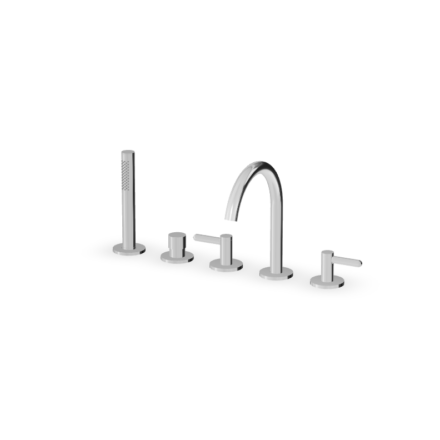Zucchetti_ISY22_Robinet_Gorge_Bain_Cinq_Sorties_chrome