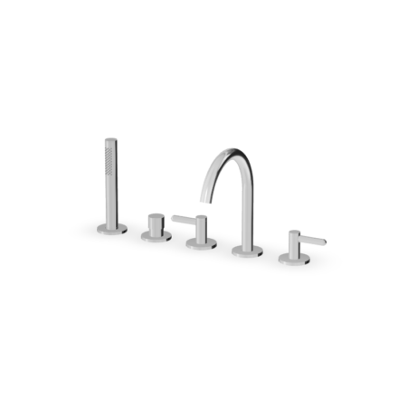 Zucchetti_ISY22_Robinet_Gorge_Bain_Cinq_Sorties_chrome