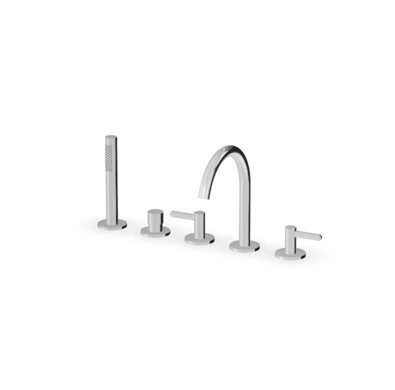 Zucchetti_ISY22_Robinet_Gorge_Bain_Cinq_Sorties_chrome