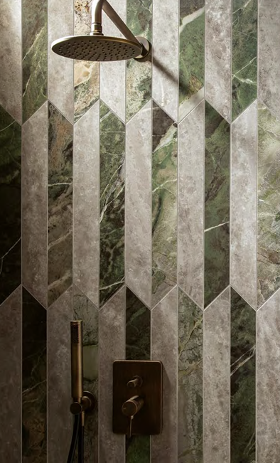 Héritage Luxe - Revêtement sol et mur en grès cérame, Décor Picket, disponible chez Hydropolis.