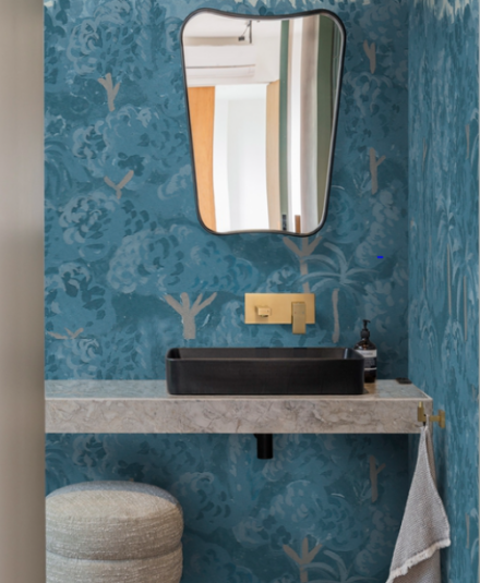 Wallanddeco - Revêtement mural Wet system - Collection Blue Fairy tale disponible chez Hydropolis.