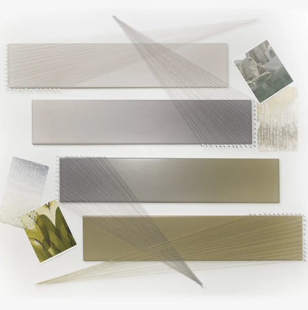Mélange - Collection de carrelage au sol et mural- de chez Wow Design - Teinte Kaki Sea Disponible chez Hydropolis