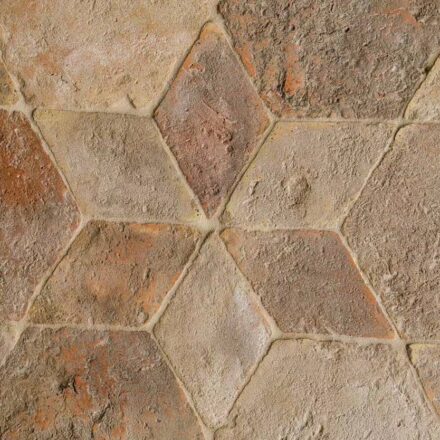 Rombo + Esagono a Stella - Naturale - Cotto-Etrusco