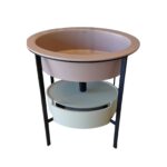 Ensemble lavabo Catino Ovale avec tiroir – Cielo : design ovale sur structure en acier et tiroir