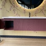 Ensemble meuble suspendu + plan vasque encastrée en Aquatek - Via Condotti - Hydropolis