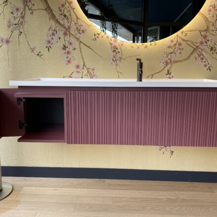 Ensemble meuble suspendu + plan vasque encastrée en Aquatek - Via Condotti - Hydropolis