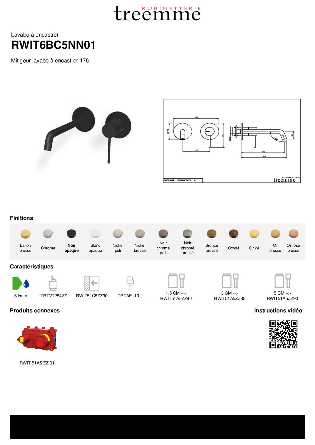 Fiche-Technique-Mitigeur-Mural-Up+