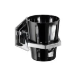 Porte verre mural chrome noir Czech & Speake - Chez Hydropolis