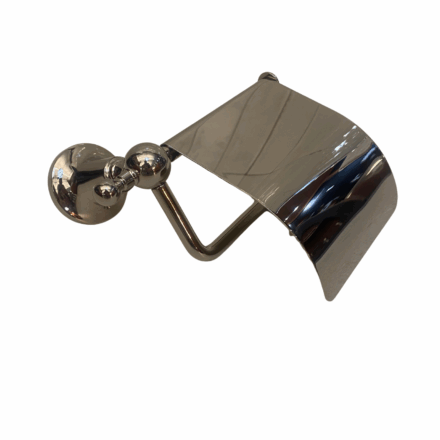 Porte-rouleau en nickel de chez Zucchetti, collection Agorà - chez Hydropolis.