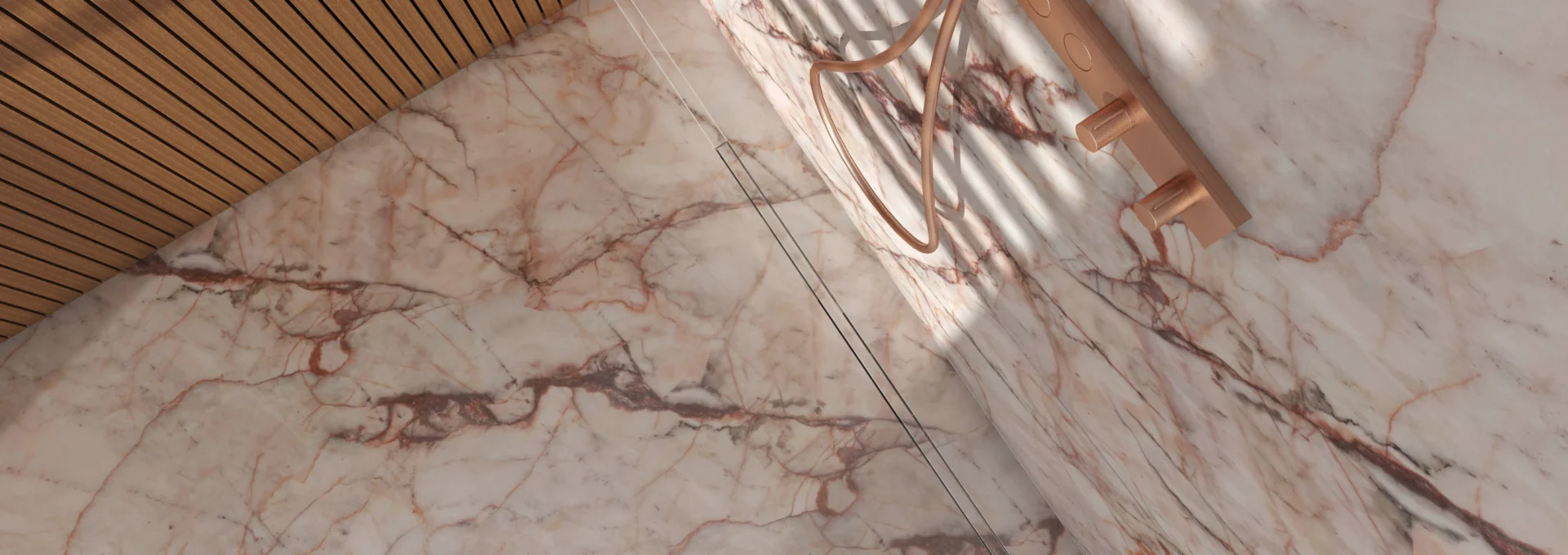 Le caniveau de douche à carreler de Carrodrain est littéralement invisible.