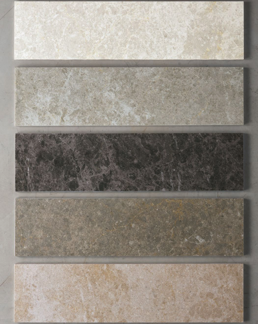 Fiandre_Collection-PULSAR_5-Finitions-Snow_Gravel_Graphite_Silt_Dune-Fiandre