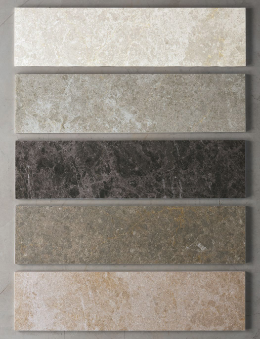 Fiandre_Collection-PULSAR_5-Finitions-Snow_Gravel_Graphite_Silt_Dune-Fiandre